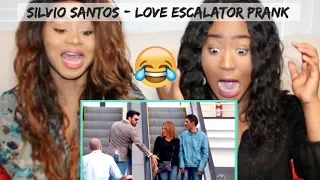 *HILARIOUS* Sisters React to Love Escalator Prank 2 by Silvio Santos (Brazilian Prank)