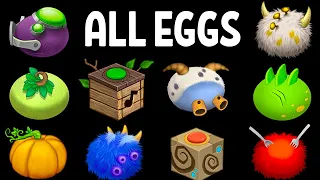 All Eggs - My Singing Monsters: Plant Island (with Rare and Epic)