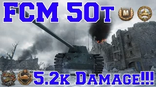 World of Tanks: FCM 50t: 5.2k Damage!!! (Ace Tanker)