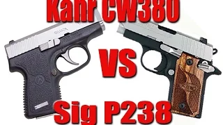 Kahr CW 380 vs Sig P238  Pocket Pistol Showdown 2