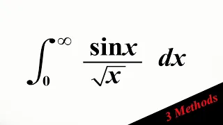 Integral sinx/sqrt(x) from 0 to infinity - Nice integral