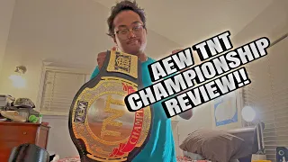 AEW TNT Championship Review!! (w/ real leather!!) #aew #aewtitle #aewchampionship