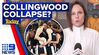 Collingwood Magpies netball team in danger of collapse | 9 News Australia