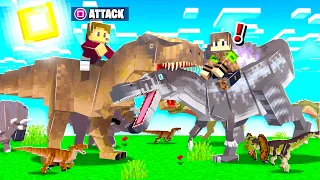 GOING TO WAR WITH DINOSAURS In MINECRAFT!