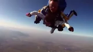 мой прыжок с парашютом на горе Клементьева (хребет Узун-Сырт) в Коктебеле.