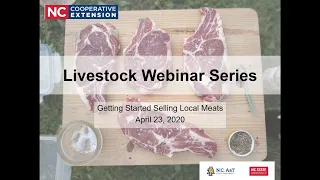 Livestock Webinar Series: Getting Started Selling Local Meats