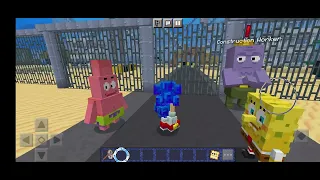 sonic and fiends go to spongbob part 1
