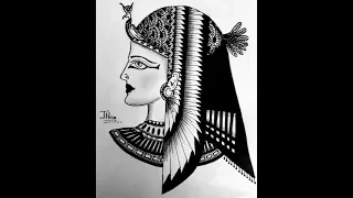 Cleopatra Art drawing | Pencil art| Egypt Queen