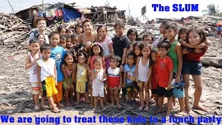 Feeding Poor Kids in Manila Philippines. Making These Poor Kids of the Slums Happy! Poor Filipinos