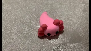 Pink Axolotl Magic: Sculpting a Playful Wonder