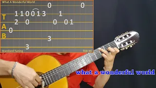 What A Wonderful World (Fingerstyle Guitar Cover with TAB)