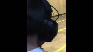 Kid learns how to shoot and relied gun