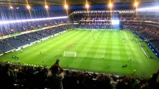 Legia on Murrayfield Stadium