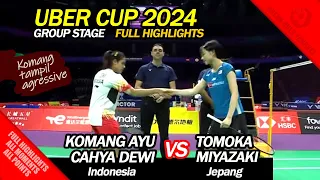 Uber Cup 2024 - Komang Ayu Cahya Dewi vs Tomoka Miyazaki - Full highlights