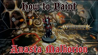 How to paint: Anasta Malkorion | Contrast Painting Guide | Age of Sigmar : Soulblight Gravelords