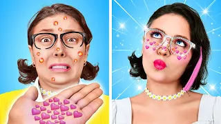 ¡Increíble CAMBIO de un NERD! CONSEJOS extremos con GAFAS | EL NERD se vuelve POPULAR - La La Vida