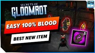 BEST New Item in V Rising Secrets of Gloomrot! Easy 100% Blood Farming, Safe & Fast