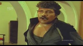 Tiger Prabhakar Super Stunt to Save Lover | Ramya Krishna | Shakthi Kannada Movie Scene