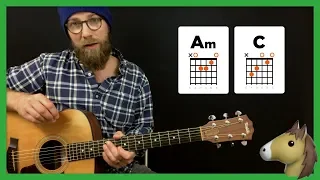 "One Horse Town" riffing on A-minor and C