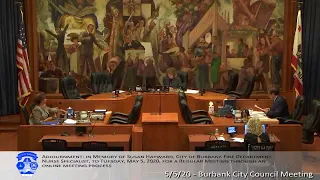 Burbank City Council Meeting - May 5, 2020