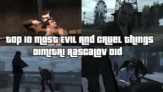 Top 10 Most Evil And Cruel Things Dimitri Rascalov Has Done-  GTA 4 Lore Explained