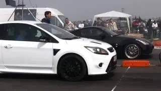 Ford Focus RS Vs Nissan 350Z Drag Race HD