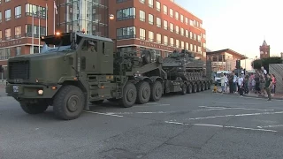 British Army Convoy | depart from 'Meet the Forces Day' at Cardiff Bay