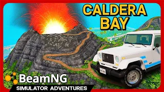 VOLCANIC Island With A Twist! - BeamNG Caldera Bay