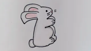 How to draw rabbit 🐰 step by step @ArtCraft27-yt3pr