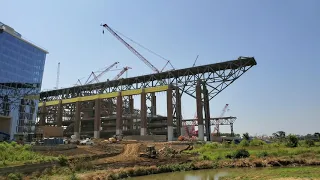 Texas rangers stadium construction