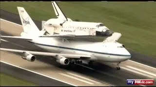 Space Shuttle Discovery Lands at Dulles - Washington, D.C.