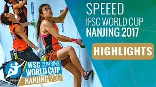 IFSC Climbing World Cup Nanjing 2017 - Speed Highlights