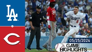 Los Angeles Dodgers vs Cincinnati Reds GAME HIGHLIGHTS May 25, 2024 | MLB Highlights 2024