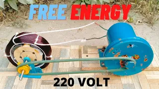 how to make 220v free energy generator 1100 watt new experiment of self running free electricity