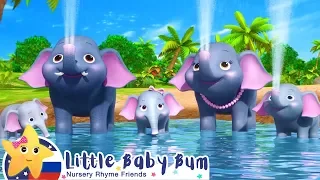 Посчитай 5 слонов | Мои первые уроки | Детские песни | Little Baby Bum