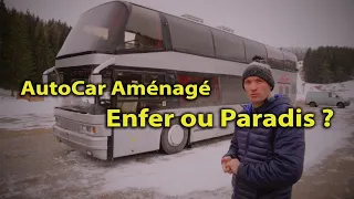 BUS TOUR - AUTOCAR BUS Aménagé ENFER ou PARADIS ❓ #bustour #vanlife  #NeoPlan  Voyage Voyages