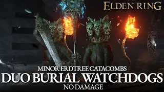 Duo Erdtree Burial Watchdog Boss Fight (No Damage) - Caelid, Minor Erdtree Catacombs [Elden Ring]