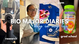 College Vlog: Day in the life of a Biology major🥼🔬✨ *classes, gym, meetings* | Lauren Kennedi