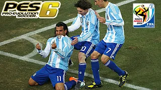 🔴 FIFA WORLD CUP SUDÁFRICA 2010 CON ARGENTINA EN PES 6 ⚽