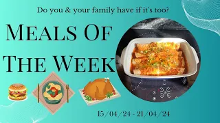 Meals Of The Week | 15th-21st April | UK Family Dinner Ideas