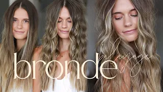 BRONDE BALAYAGE | sandy blonde, lived in bronde hair color