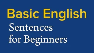 Basic English Sentences for Beginners