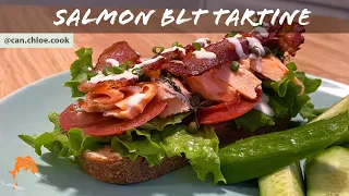 Salmon BLT Tartine