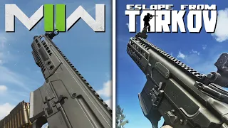 CoD Modern Warfare II vs Escape from Tarkov - Weapons Comparison