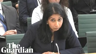 Suella Braverman appears unsure about how an asylum seeker can apply to enter the UK