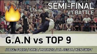 🚀 CREW BATTLE - G.A.N vs Top 9 crew  - 1/2 - V1 BATTLE #bmvideo #v1battle