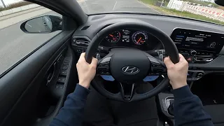 POV Drive Hyundai I30N. B Road and Launch Control at start. 60 FPS