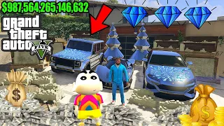 FRANKLIN TOUCH ANYTHING BECOME DIAMOND | EVERYTHING IS FREE IN GTA 5 Mods SHINCHAN and CHOP