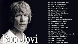 Bon jovi, Scorpions, Aerosmith,  Ledzeppelin , White Lion, U2 - Best Slow Rock 80s 90s Playlist