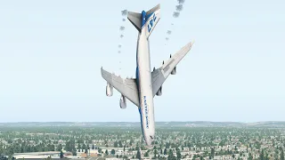 B747 Suddenly Fell Out Of The Sky After Pilot Had Heart Attack | XP11
